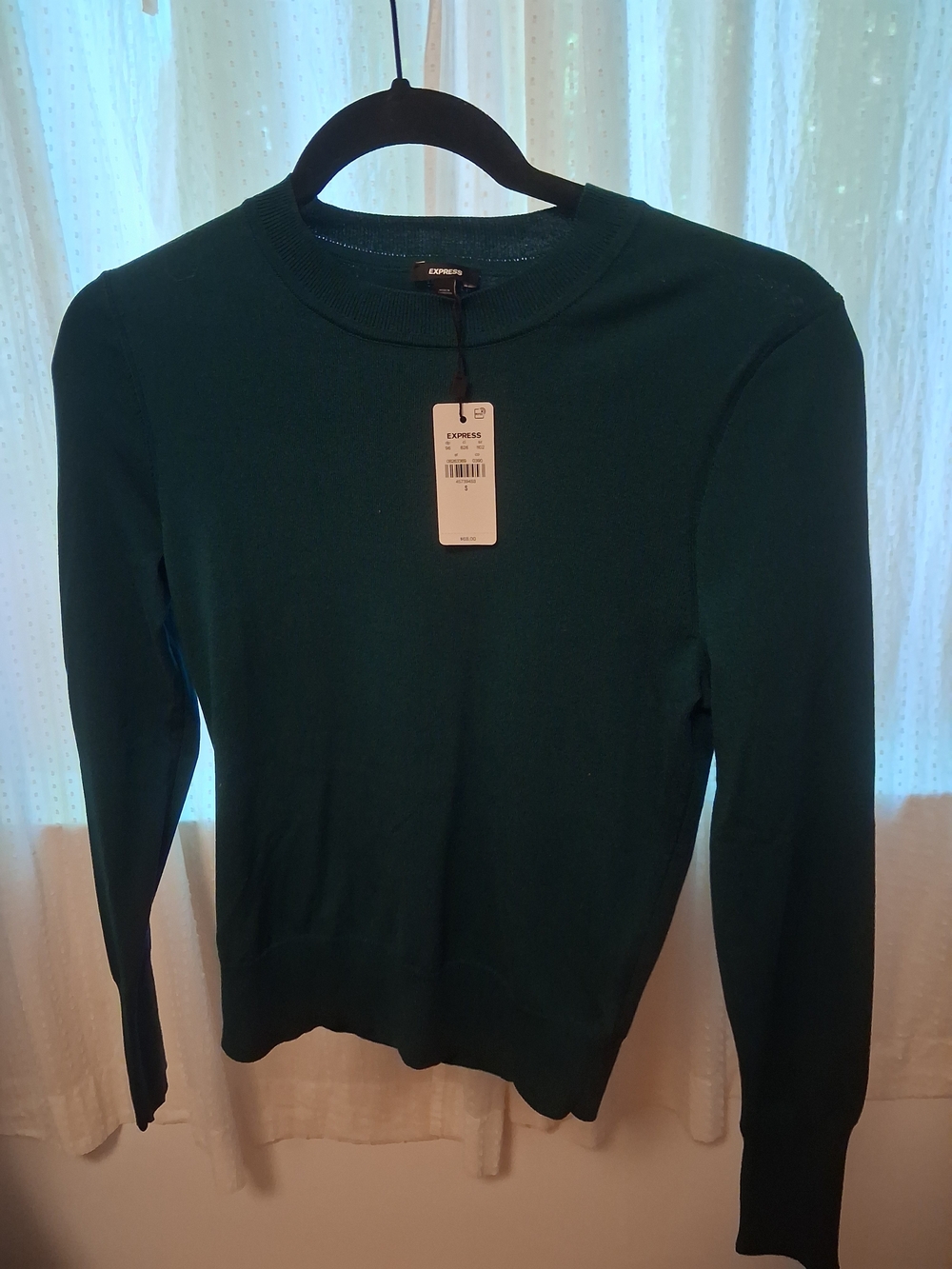 Express Teal Green Crewneck Sweater